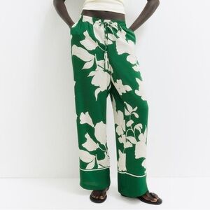 Hm wide cut pull pants